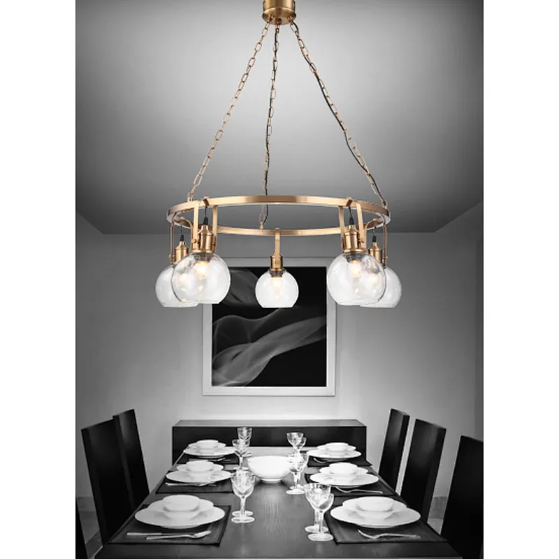 Nordic classic modern glass home hotel chandelier indoor
