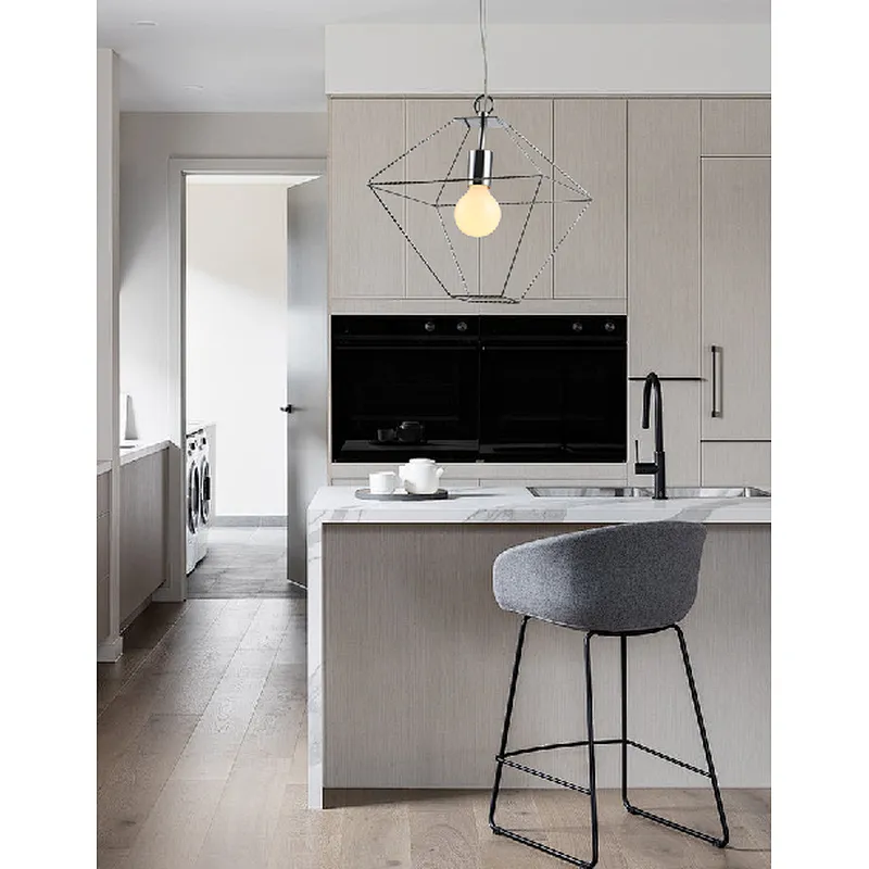 contemporary style iron frame pendant light