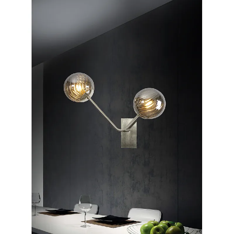 2023 Chinese modern wall lamp design indoor uesd sand silver wall light