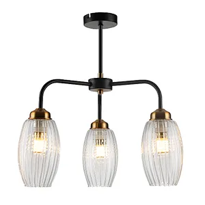 Nordic modern contracted clear glass ceiling light house
