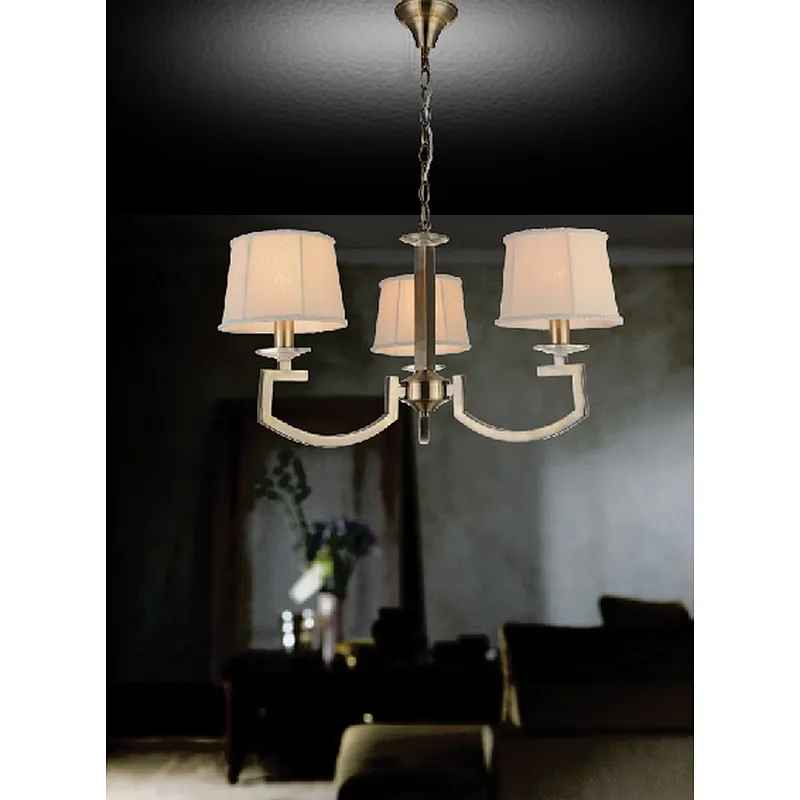European traditional classic antique brass plating chandelier