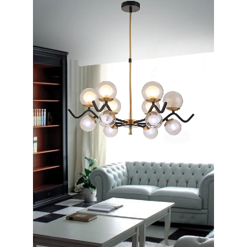 Nordic modern luxury 12 lights chandelier interior lamp