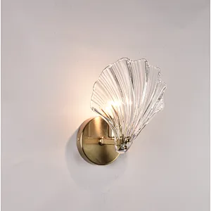 2023 French luxury frosted shell wall lamp new design modern style wall lights
