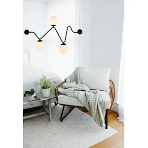Nordic new design modern creative three white glasses wall lamp