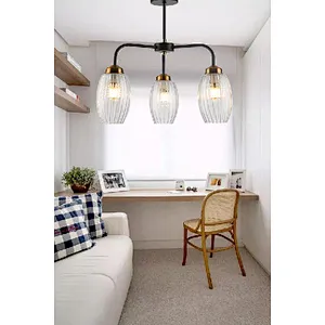 Nordic modern contracted clear glass ceiling light house