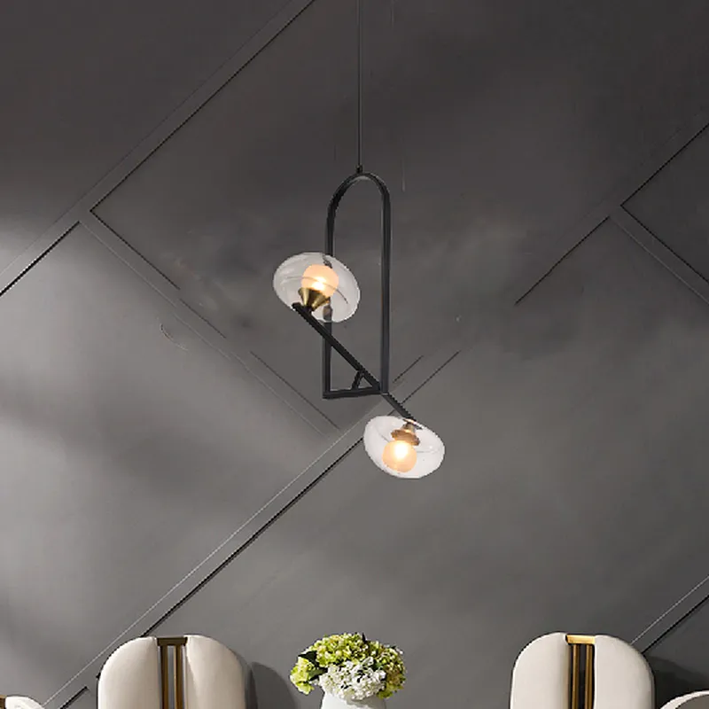 European modern creative funny glass chandelier pendant light