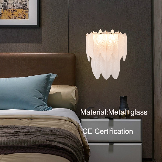 modern glass wall lamp E14*2 indoor lighting fixtures