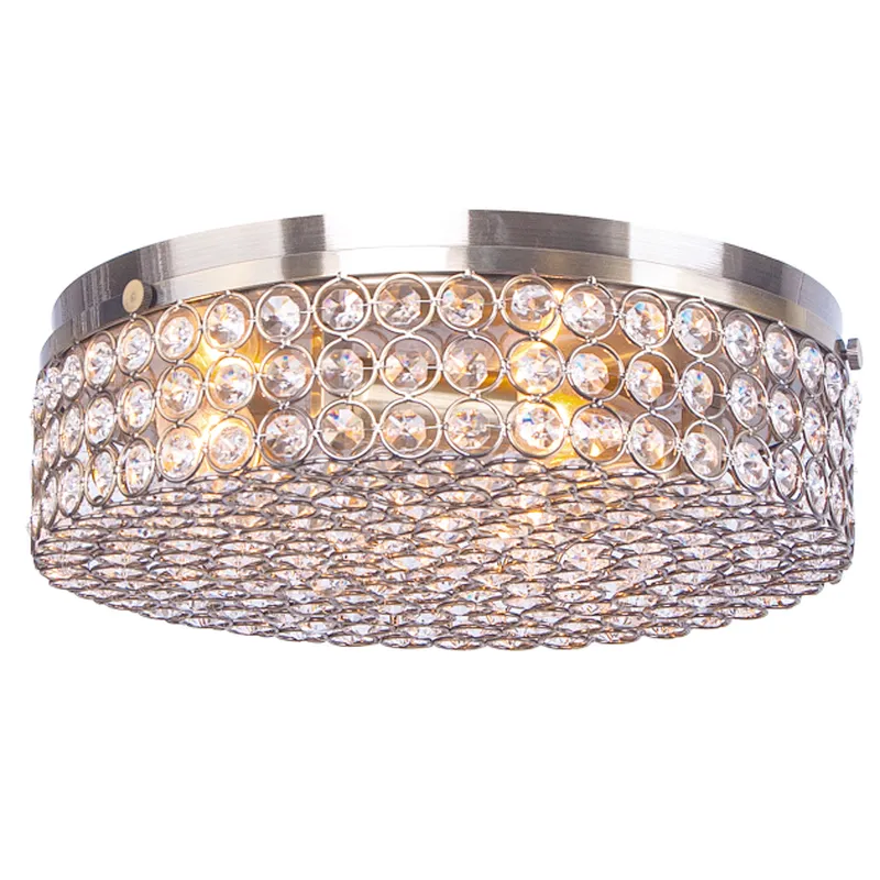 European vintage classic house clear crystal ceiling lamp