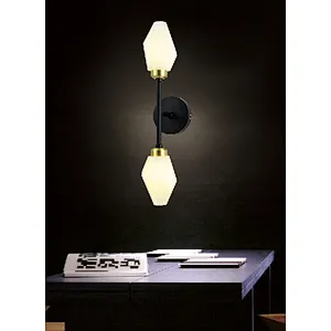 2022 European modern creative irregular glass 2 lights wall lamp