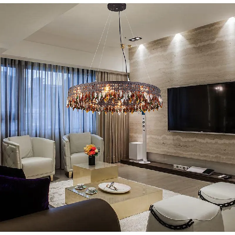 Nordic style modern beautiful crystal chandelier indoor decoration