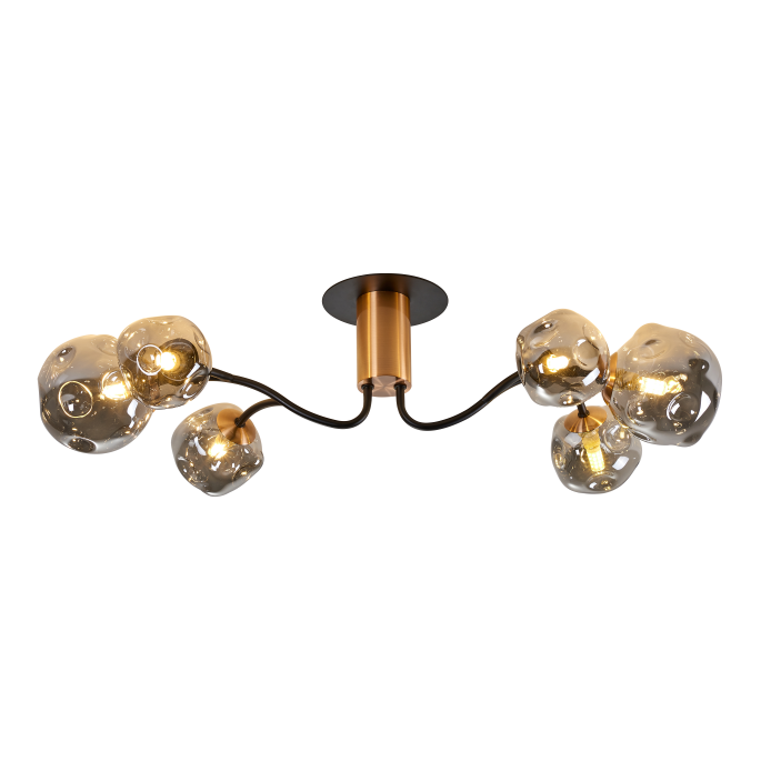 2023 New design Nordic modern concavo-convex glass ceiling light