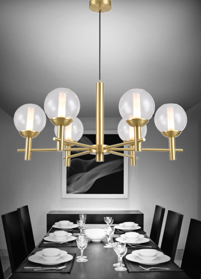 sand gold body chandelier modern house lighting