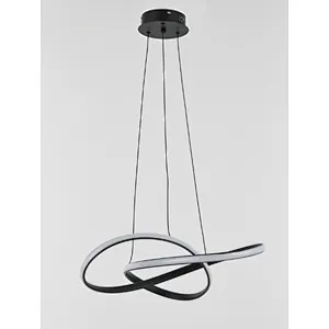 Nordic postmodern creative matt black 45W LED pendant light