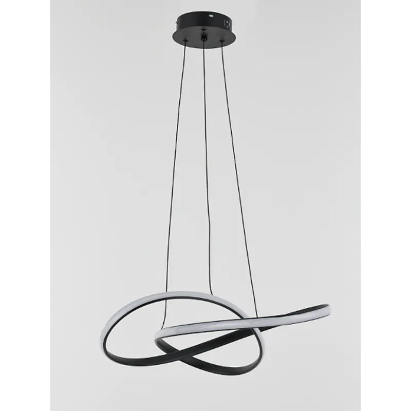 Nordic postmodern creative matt black 45W LED pendant light