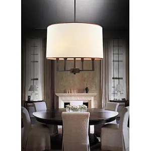 European style vintage chandelier lamp with fabric in China