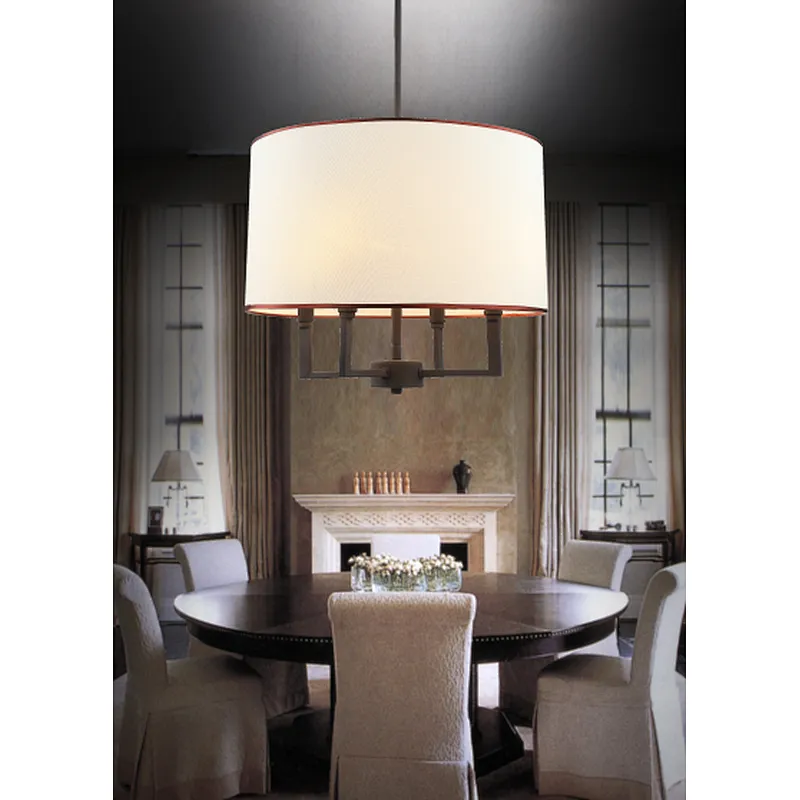 European style vintage chandelier lamp with fabric in China