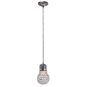 American style vintage small crystal bulb pendant light
