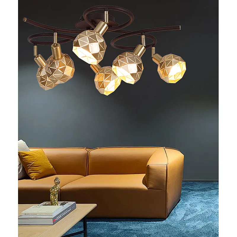 American industrial style modern metal ceiling light