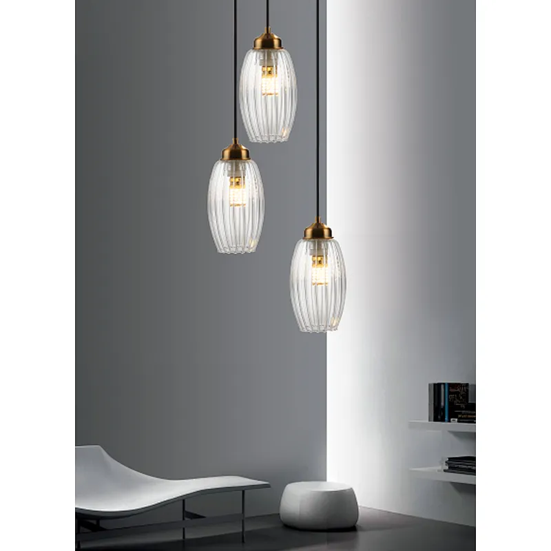 Nordic modern beautiful clear glass ceiling pendant light