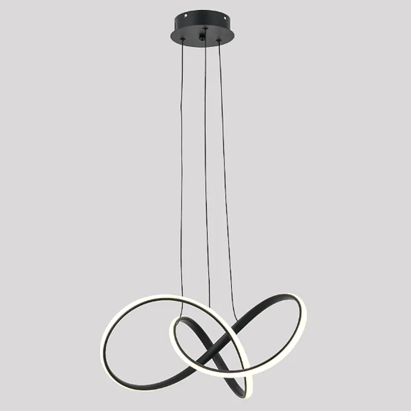 Nordic postmodern creative luxury gold 42W LED pendant light