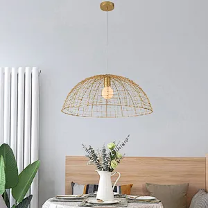 Zhongshan factory selling postmodern painting pendant light matte black metal pendant lamp