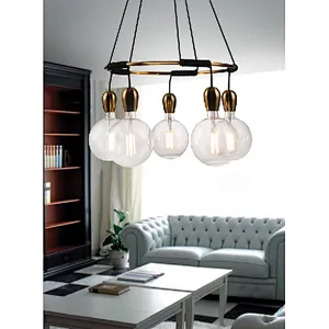 American style modern simple 5 lights dining pendant light