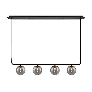Nordic modern fashion 4 lights black ceiling pendant light