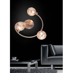 European classic fancy sand silver 3 lights wall lamp