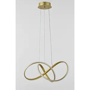 Nordic postmodern creative luxury gold 42W LED pendant light