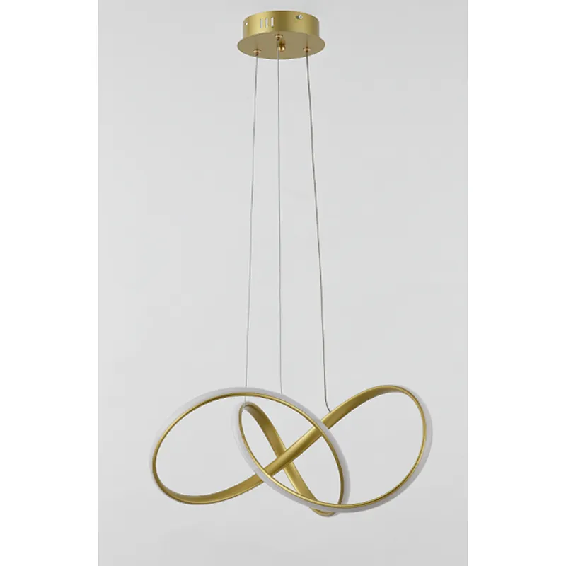 Nordic postmodern creative luxury gold 42W LED pendant light