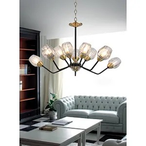 New modern luxury pinecone glass chandelier lamp in China