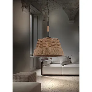 Chinese wholesale vintage twine art pendant light dining