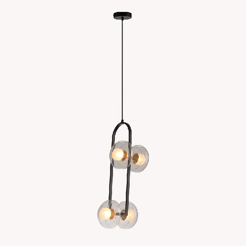 Zhongshan factory modern simple pendant light with glass shade G9 dining pendant lamp