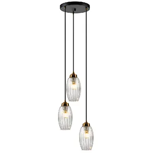 Nordic modern beautiful clear glass ceiling pendant light
