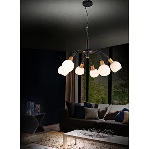 Nordic modern simple white glass chandelier pendant light