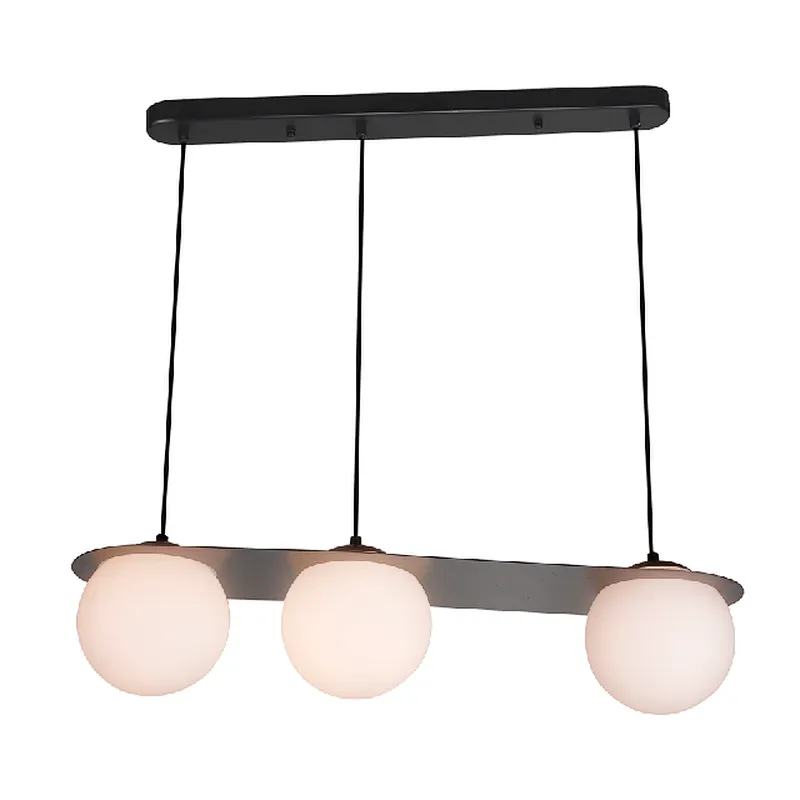 Nordic postmodern simple 3 lights glass pendant light