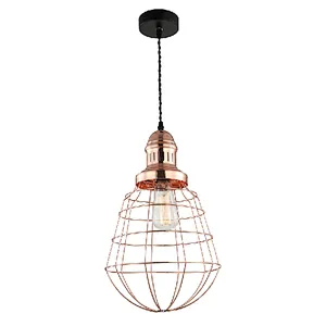 American style high quality lamp rose gold metal pendant light for kitchen dining