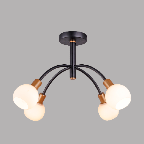 Nordic modern white glass ceiling light for home hotel
