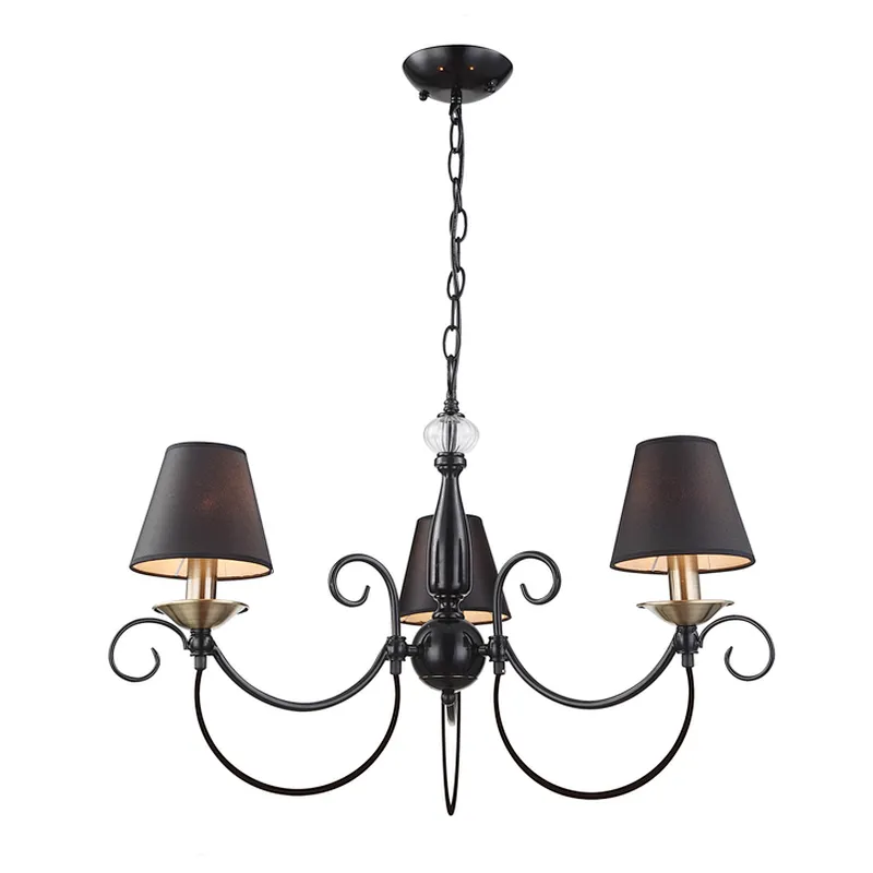 European traditional painting chandelier lamp classical black chandeliers