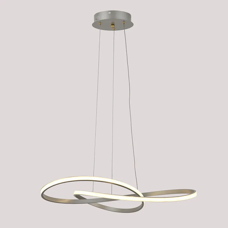 Nordic new modern creative 50W pearl beige led pendant light