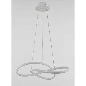 Nordic modern simple matt white 45W LED pendant light