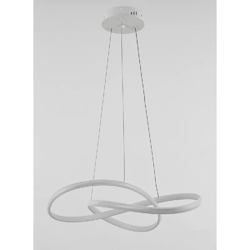 Nordic modern simple matt white 45W LED pendant light
