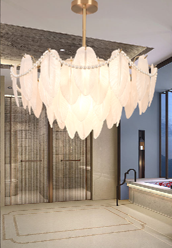 Modern-luxury-indoor-chandelier-Italian-style-with-pearls