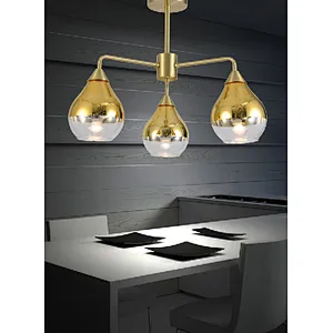 High quality Dubai Style luxury modern glass ceiling light gold