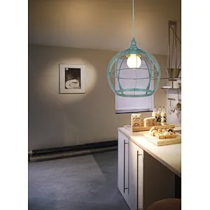 American style modern green metal pendant light for kitchen dining