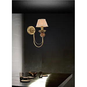 European traditional retro crystal wall lamp E14