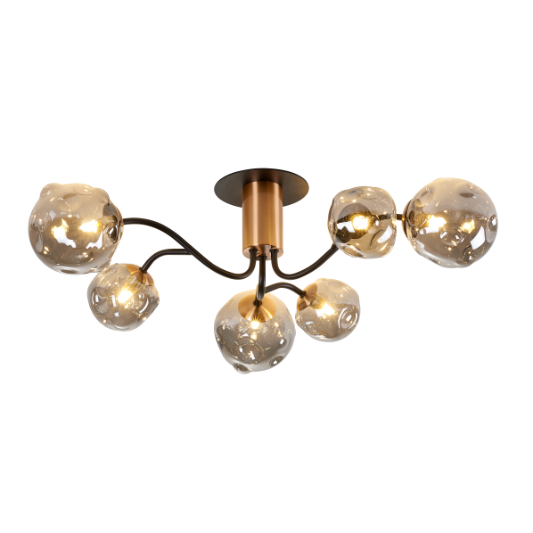 2023 Modern design creative new ceiling lamp Nordic style with glass