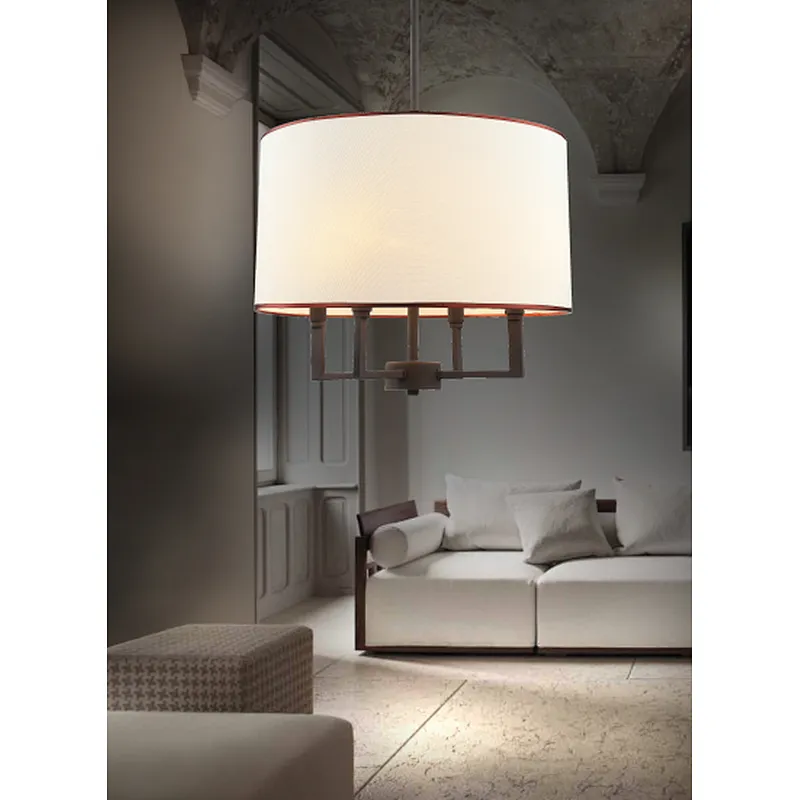 European style vintage chandelier lamp with fabric in China