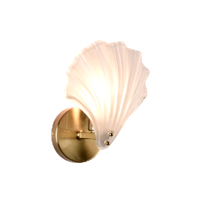 2023 French luxury frosted shell wall lamp new design modern style wall lights