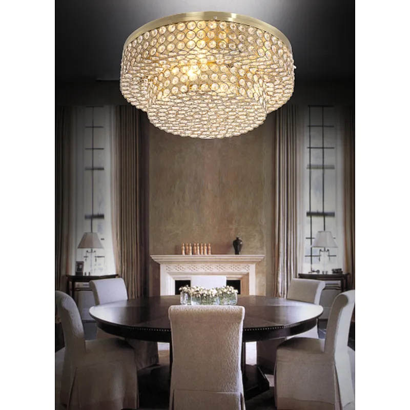European style restore ancient ways crystal ceiling lamp